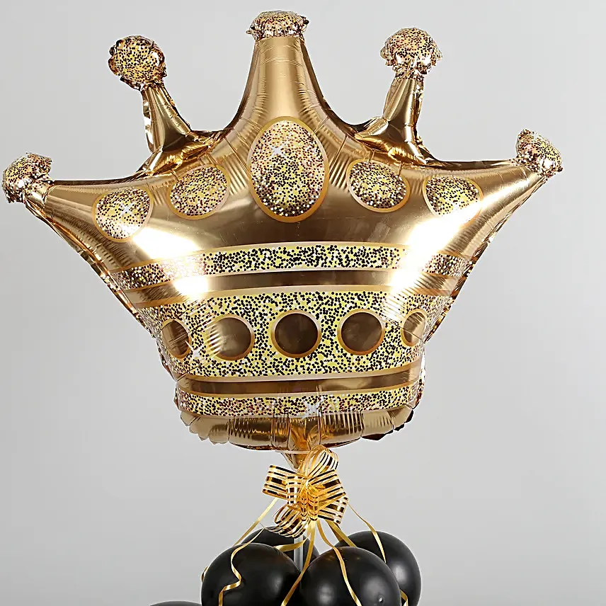 Golden Crown Balloon Bouquet