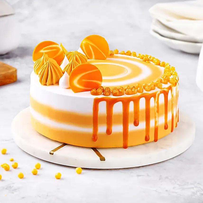 Golden Glow Butterscotch Cake Half Kg