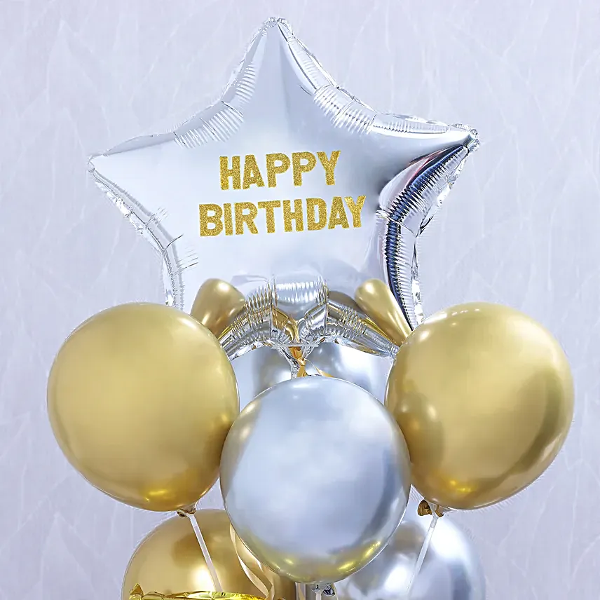 Golden Jubilee Balloon Bouquet