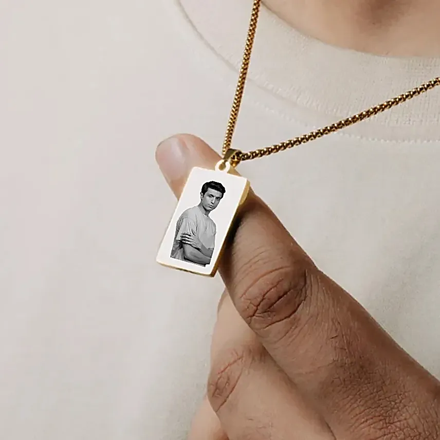 Golden Memories Personalised Pendant For Him