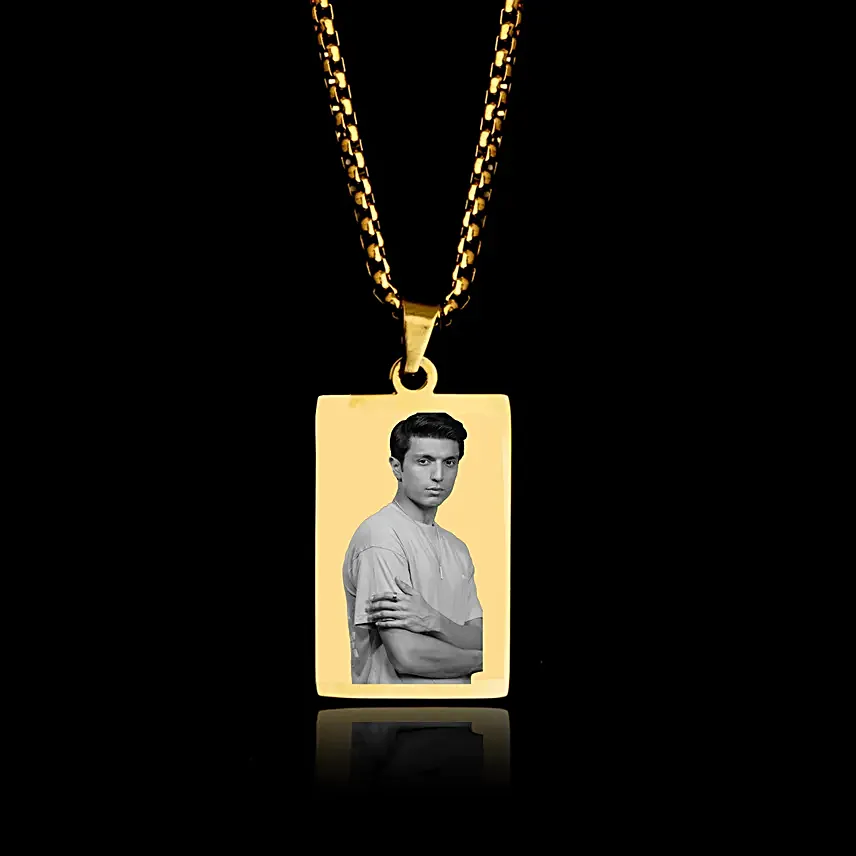 Golden Memories Personalised Pendant For Him