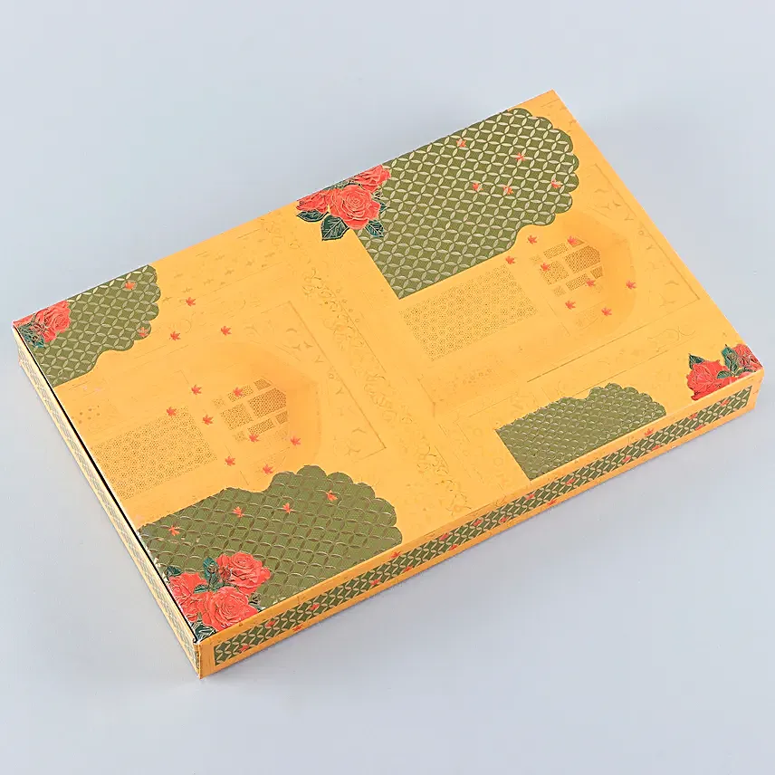Golden Orange Dry Fruits Box