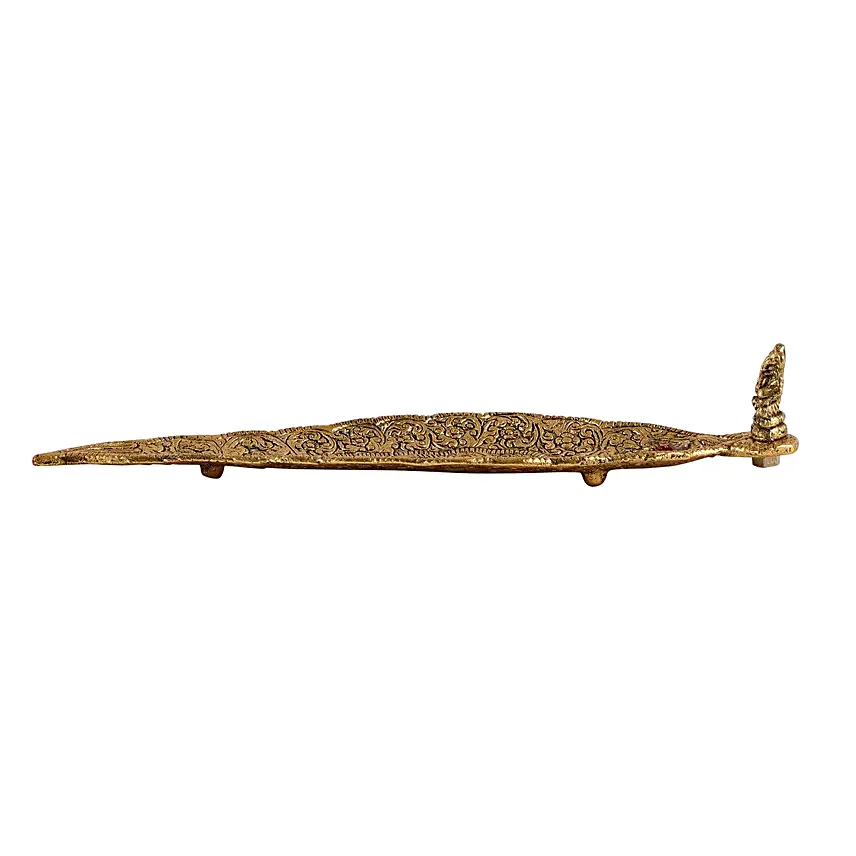 Golden Serenity Incense Holder