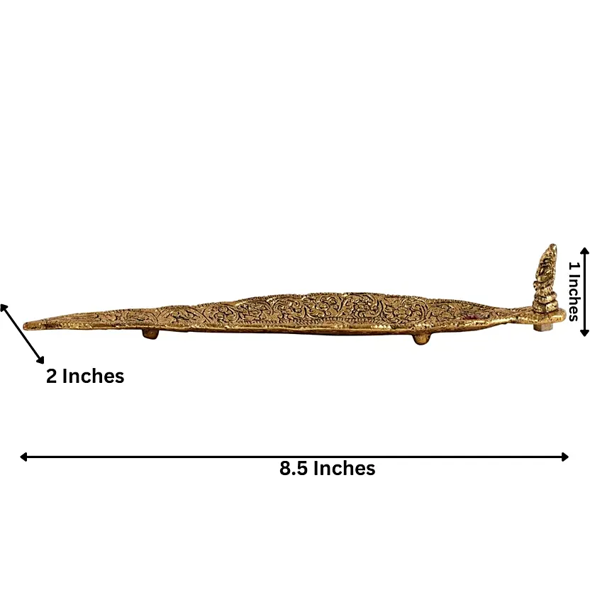 Golden Serenity Incense Holder