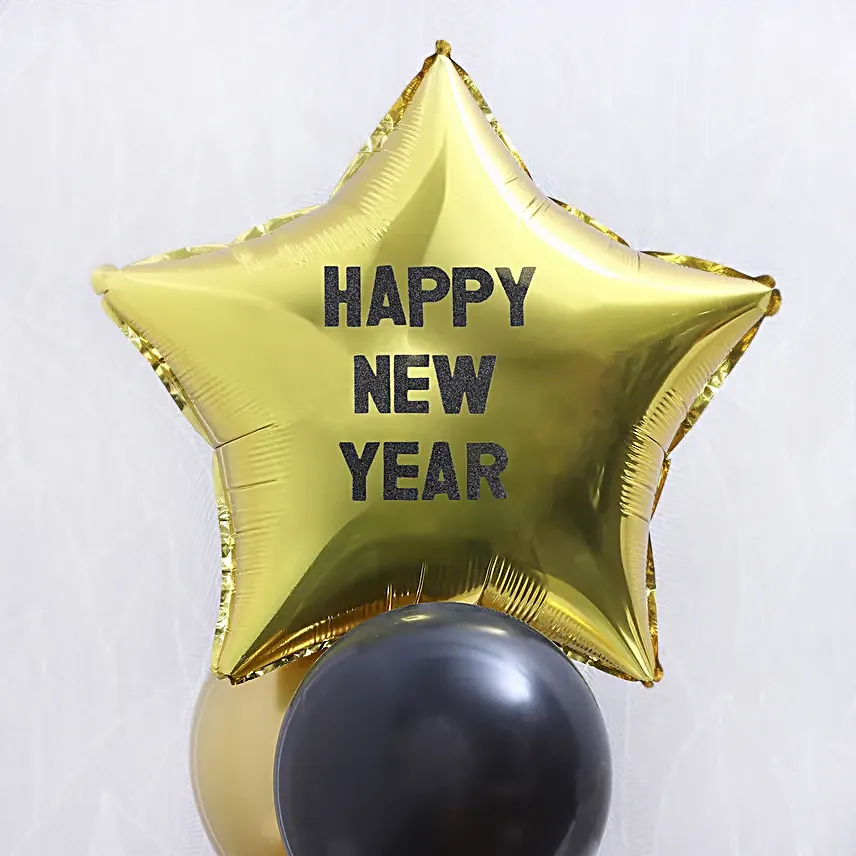 Golden Stardust Balloon Bouquet