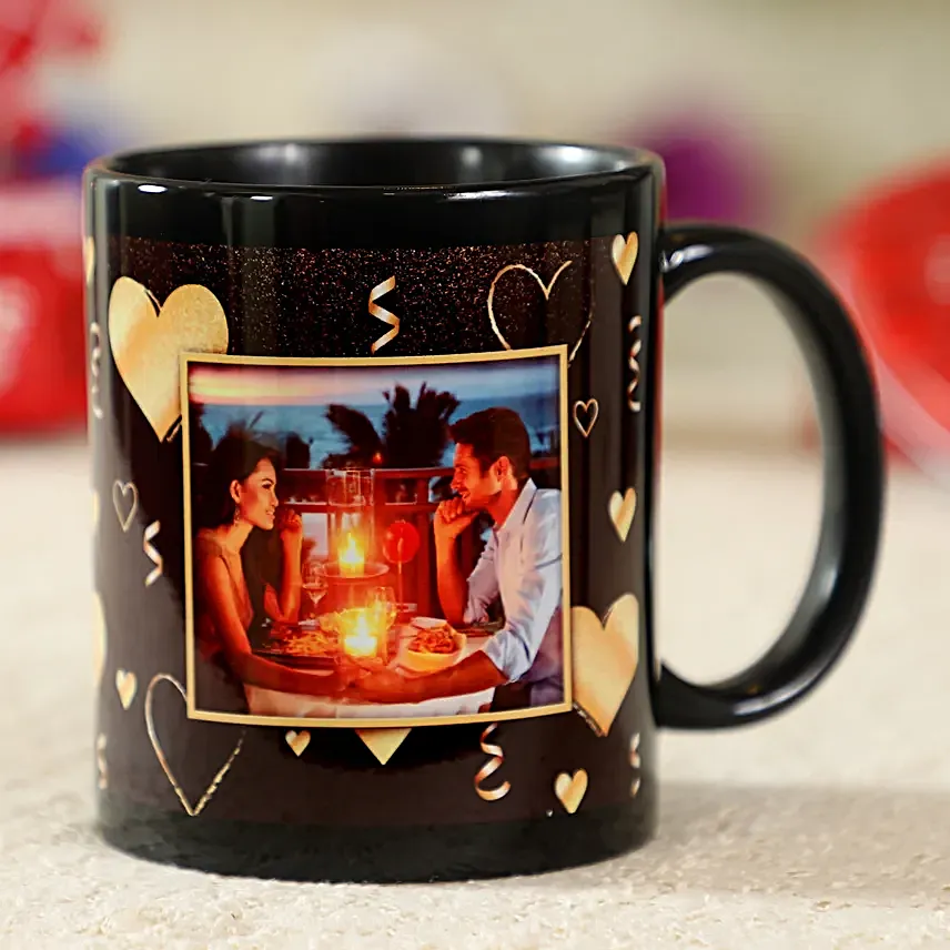 Gorgeous Black Personalised Mug