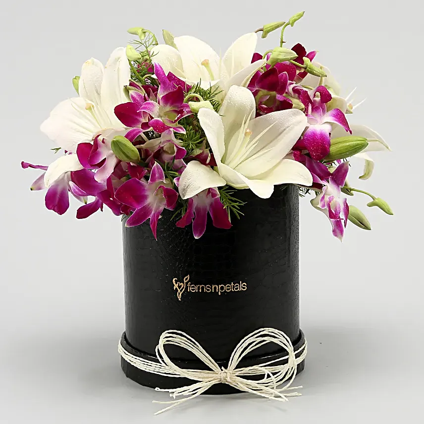 Purple Orchid Flower Bouquet