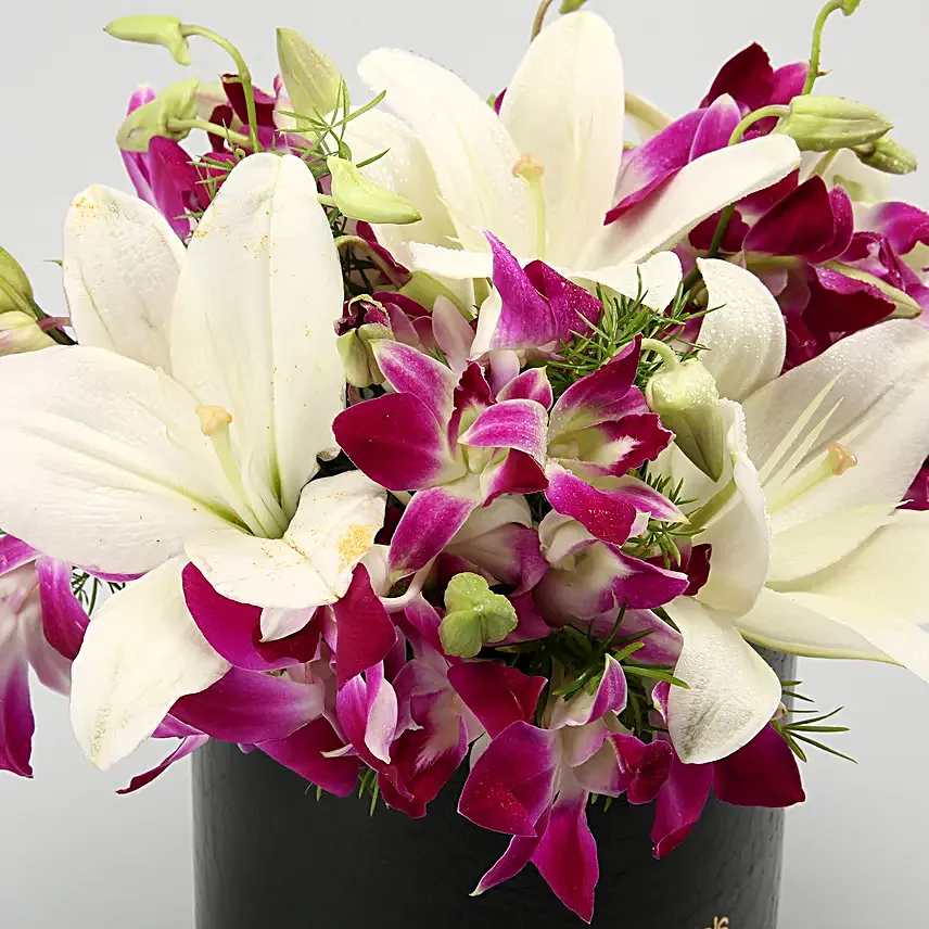 Purple Orchid Flower Bouquet