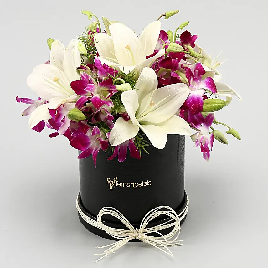 Purple Orchid Flower Bouquet