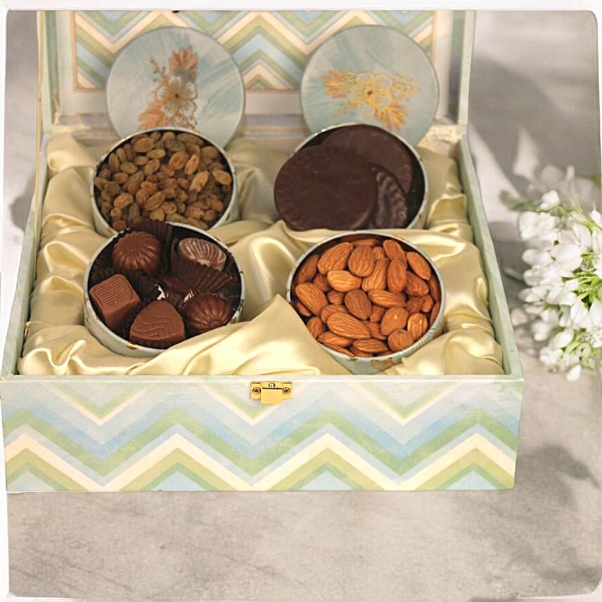 Gourmet Delights Rakshabandhan Floral Box