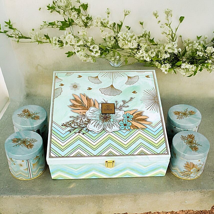 Gourmet Delights Rakshabandhan Floral Box