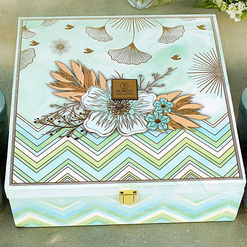 Gourmet Delights Rakshabandhan Floral Box