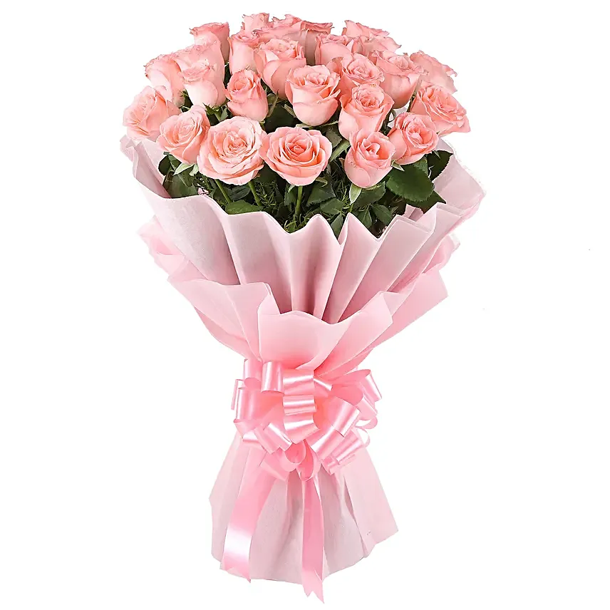 Pink Roses Bouquet For Friend