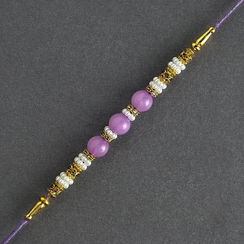 Graceful Pearl Ethnic Rakhi