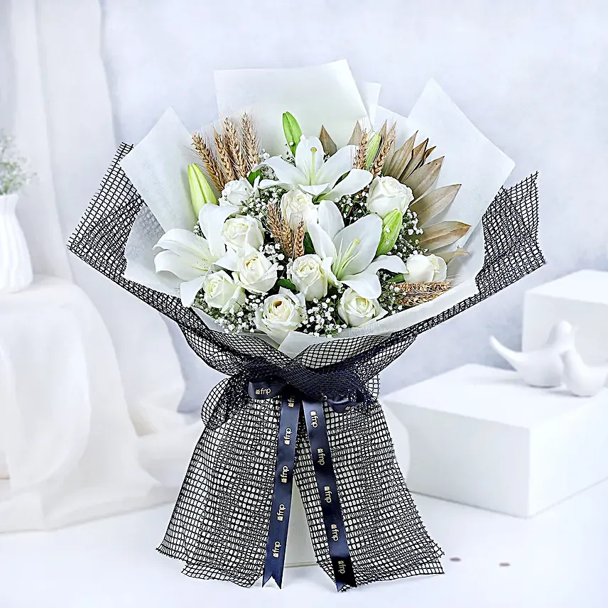 Graceful Whisper of White Blooms