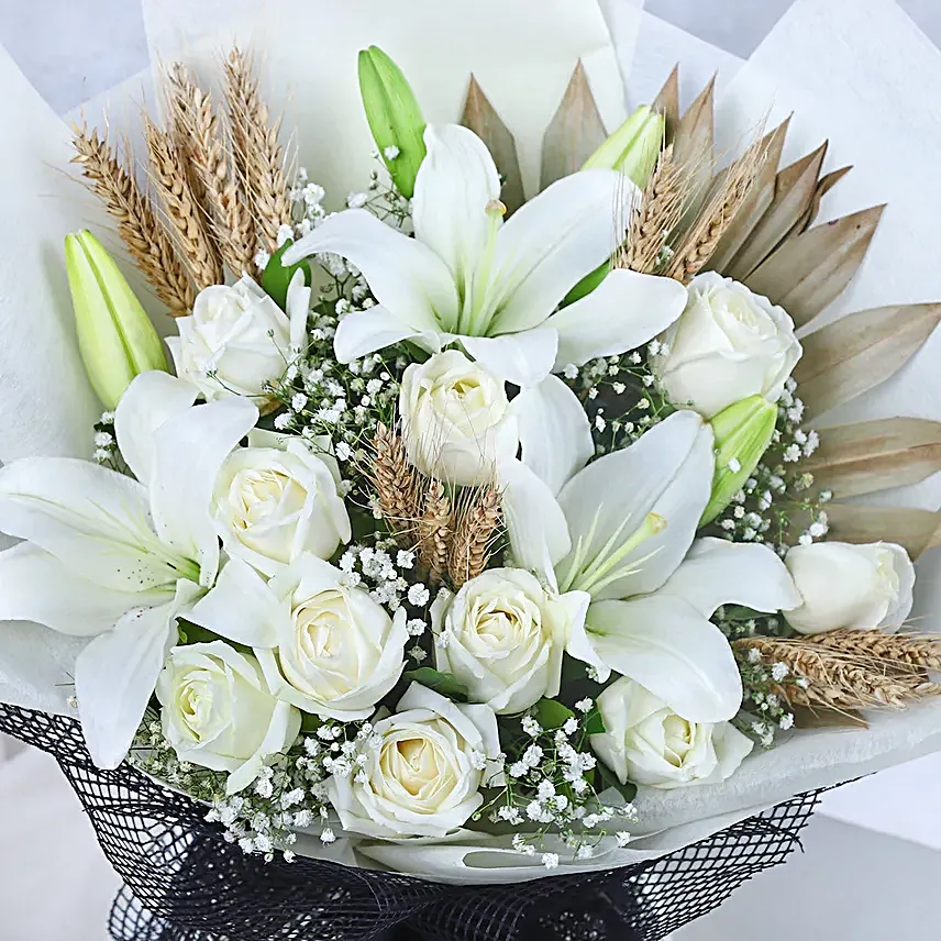 Graceful Whisper of White Blooms