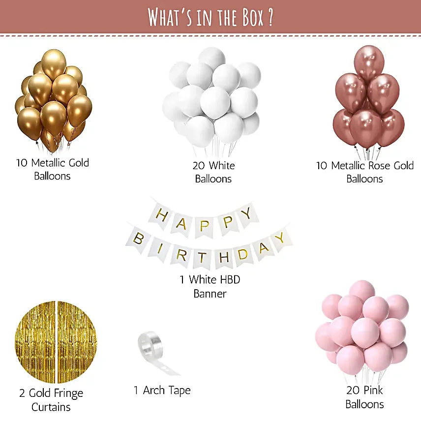 Grand Happy Birthday Balloon Surprise DIY Kit