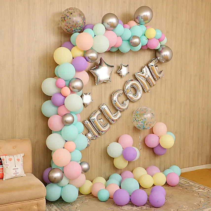 online grand welcome balloon decoration