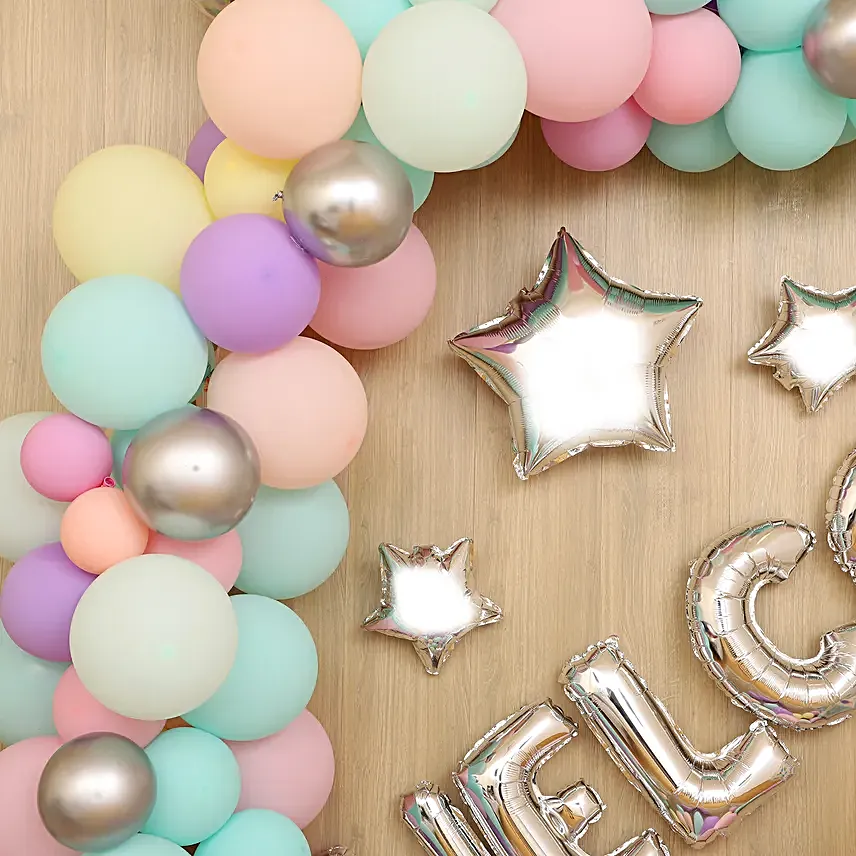 online grand welcome balloon decoration