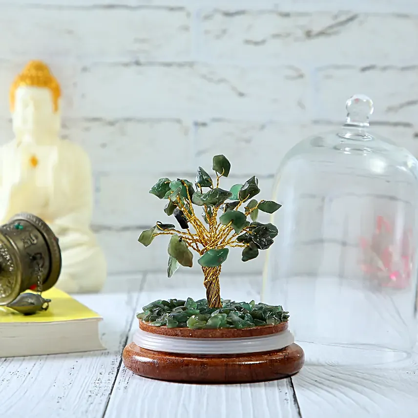 Green Aventurine Dome Wish Tree