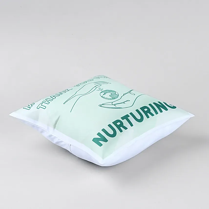 Green Earth Gratitude Cushion