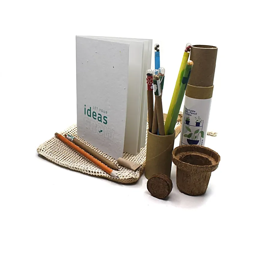 Grow It Yourself Plantable Stationery Bag Gift Set