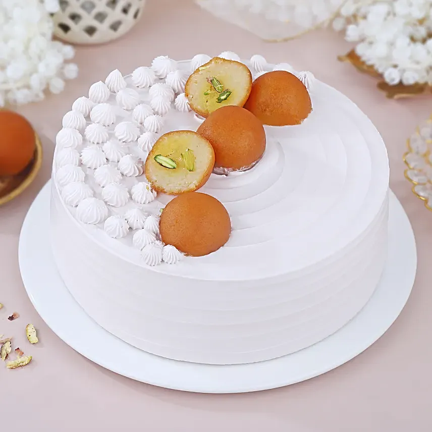 Gulab Jamun Eggless Cake