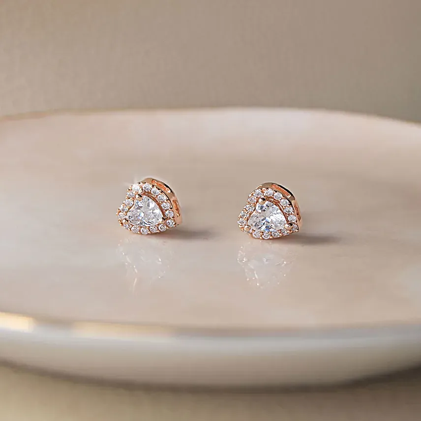Halo Heart Earrings