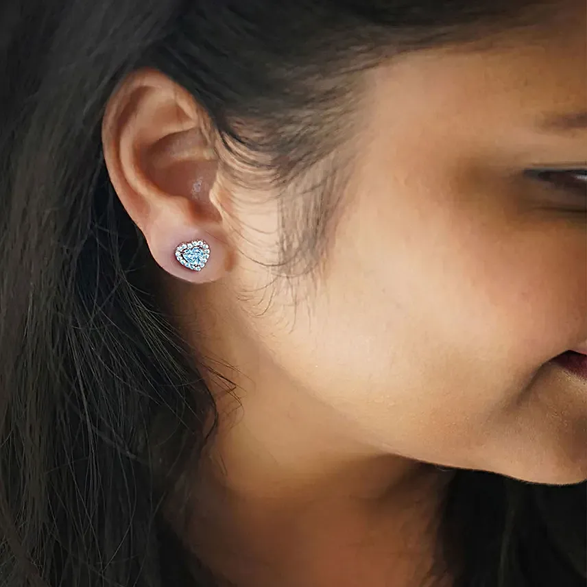 Halo Heart Earrings