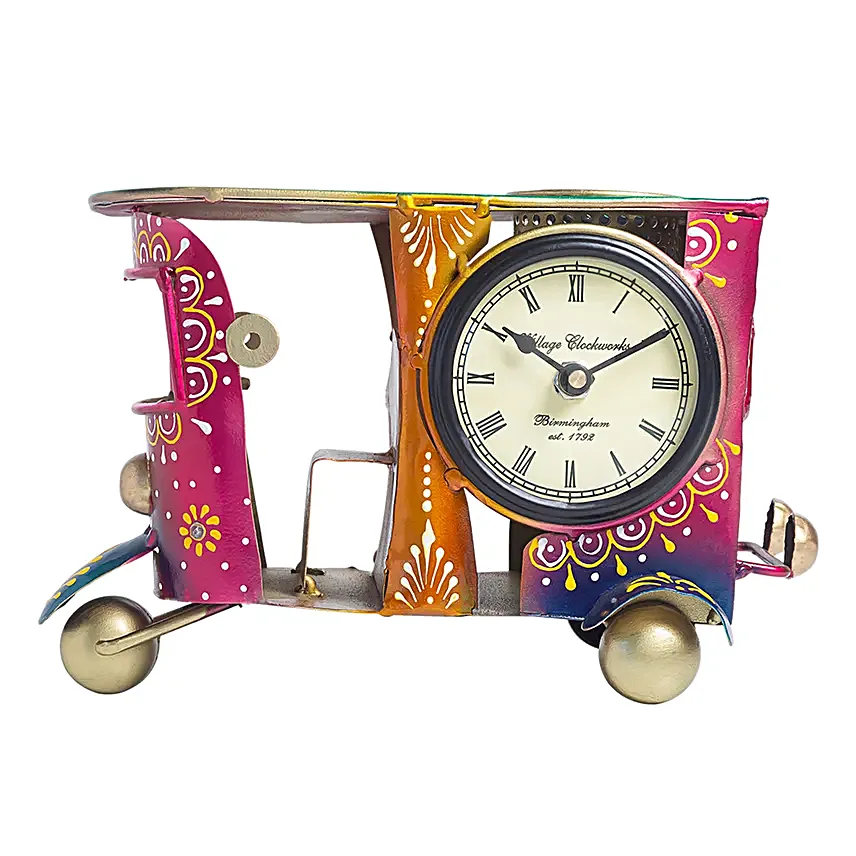 Handcrafted Pen Stand Cum Clock