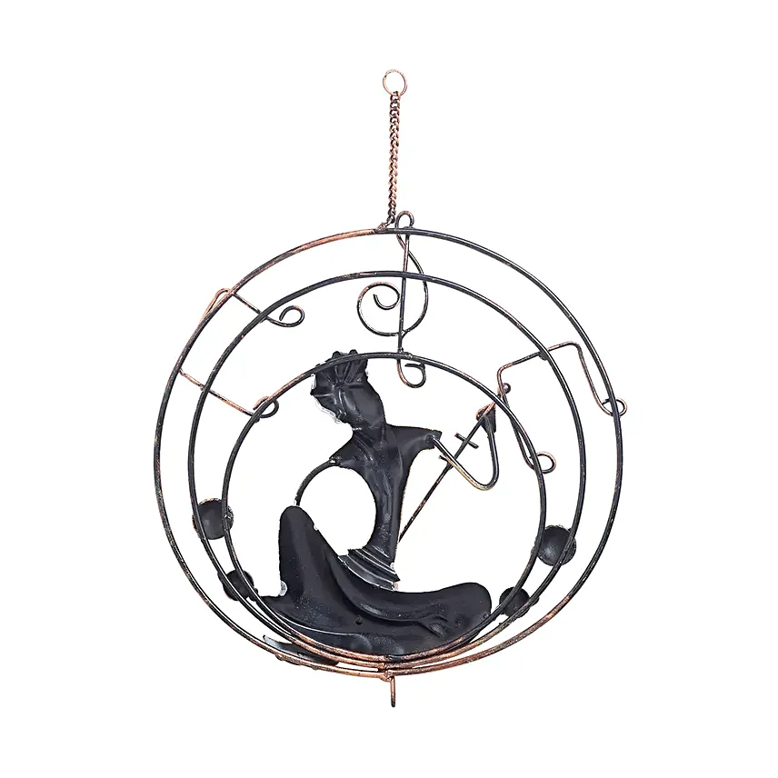 Hanging Musician Wall Decor Multicoloured
