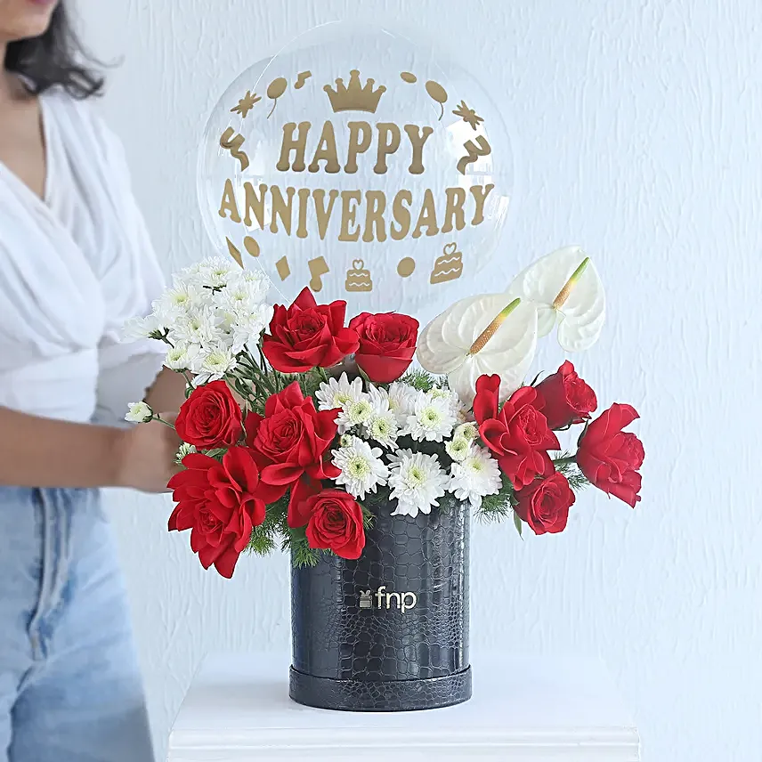 Happy Anniversary Exotic Floral Box
