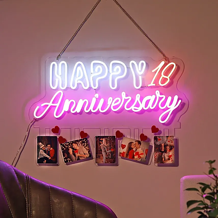 Happy Anniversary Neon Light
