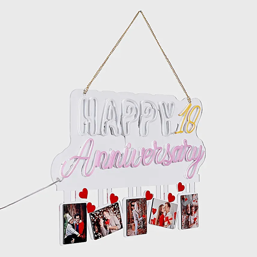 Happy Anniversary Neon Light