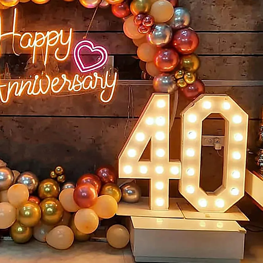 Happy Anniversary Shining Decoration