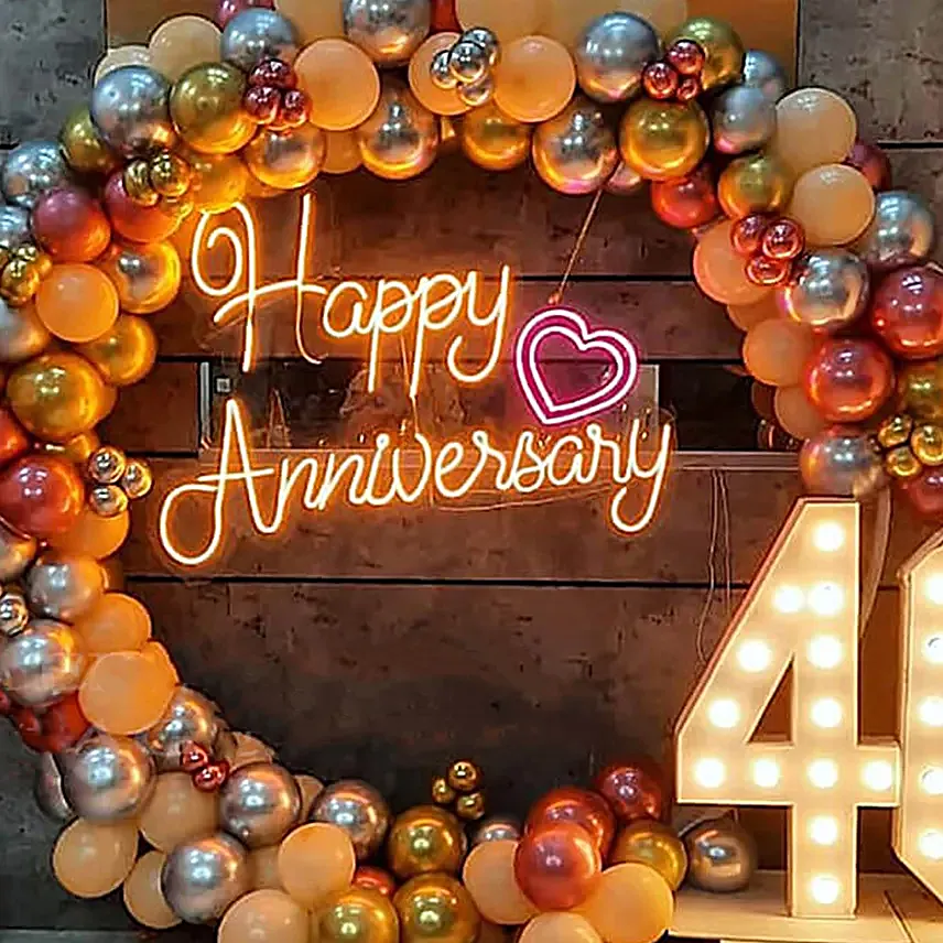 Happy Anniversary Shining Decoration