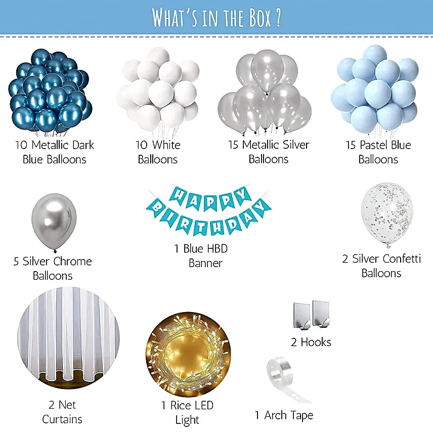 Happy Birthday Balloon Set DIY Kit