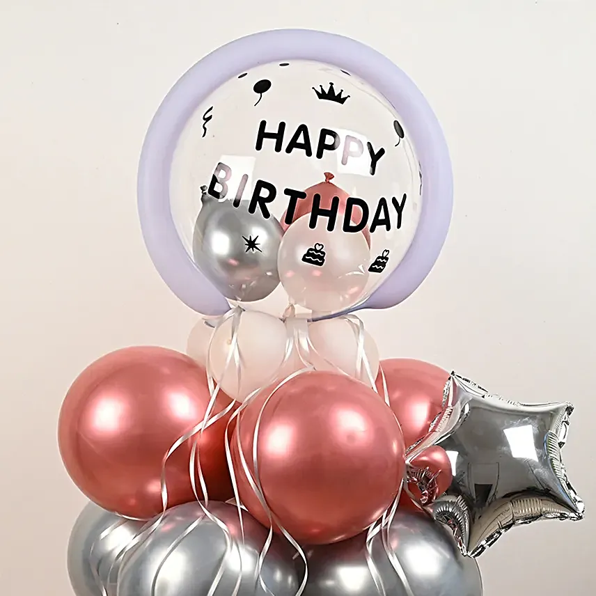 Happy Birthday Bobo Balloon Stand