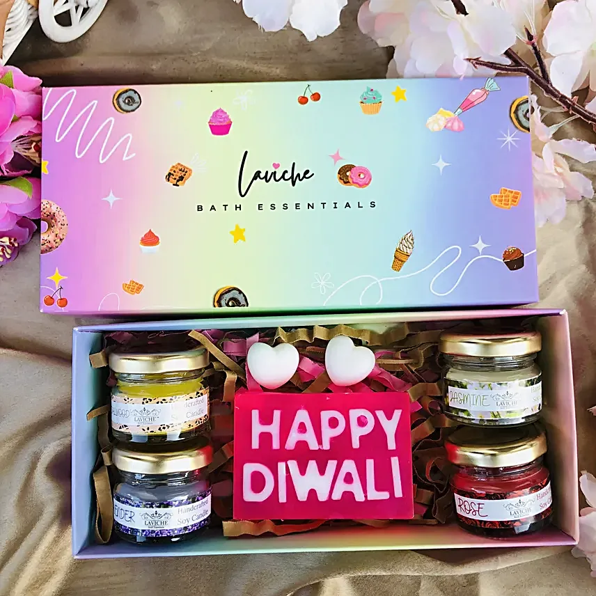 Happy Diwali Candle Gift Box