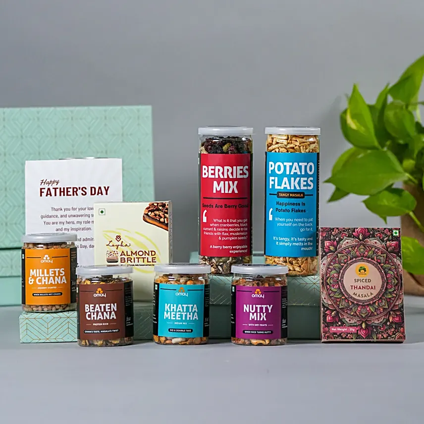 Happy Fathers Day Healthy Treats Box