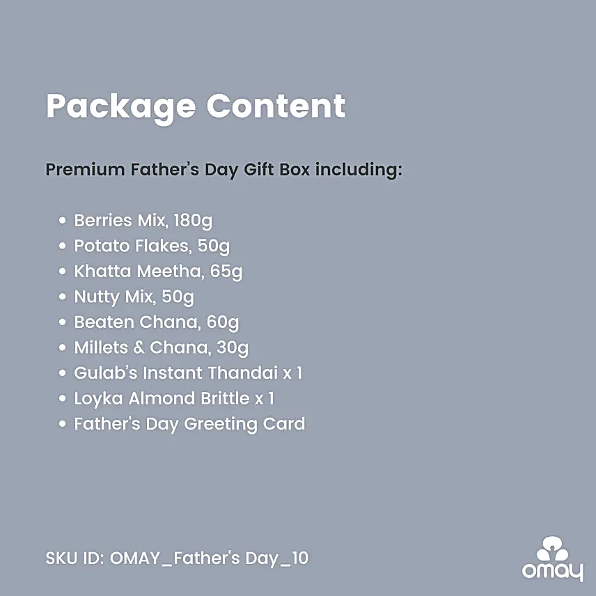 Happy Fathers Day Healthy Treats Box
