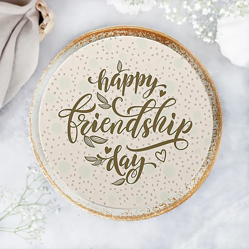 Happy Friendship Day Pineapple Cake Half Kg