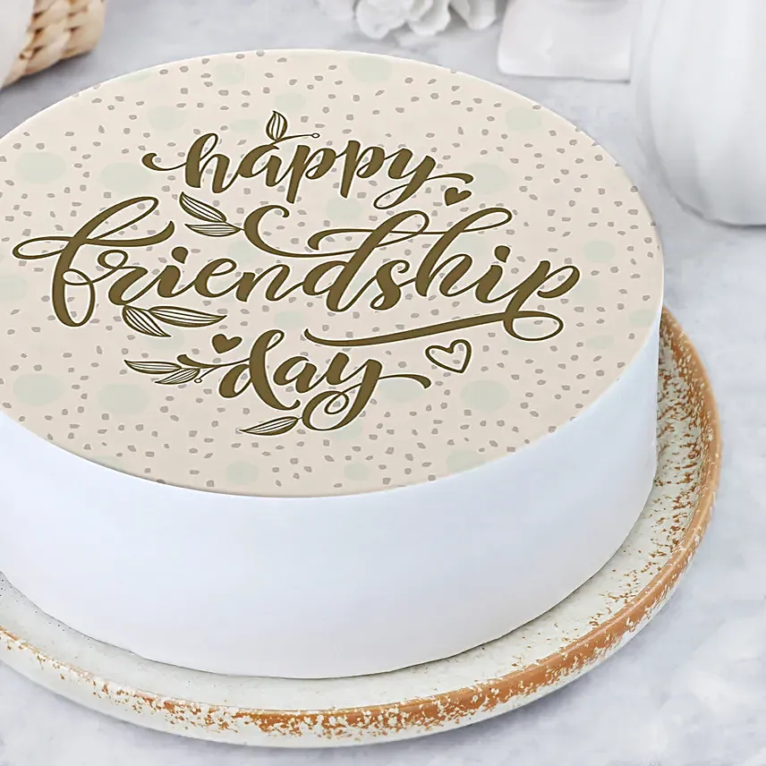 Happy Friendship Day Pineapple Cake Half Kg
