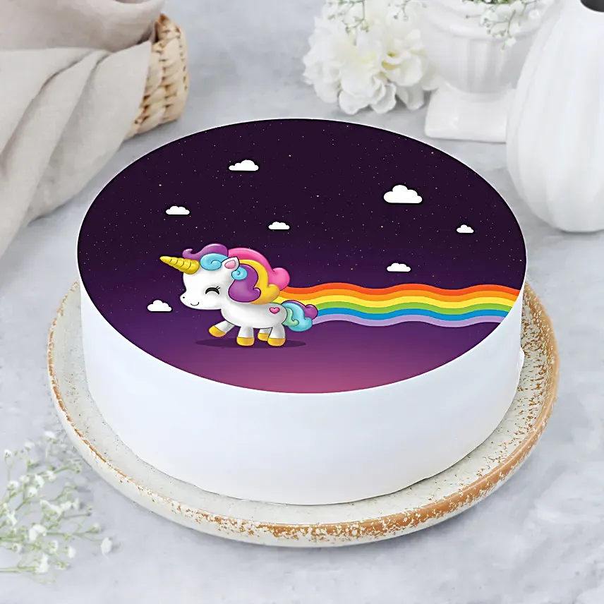Rainbow Colour Unicorn Cake Online