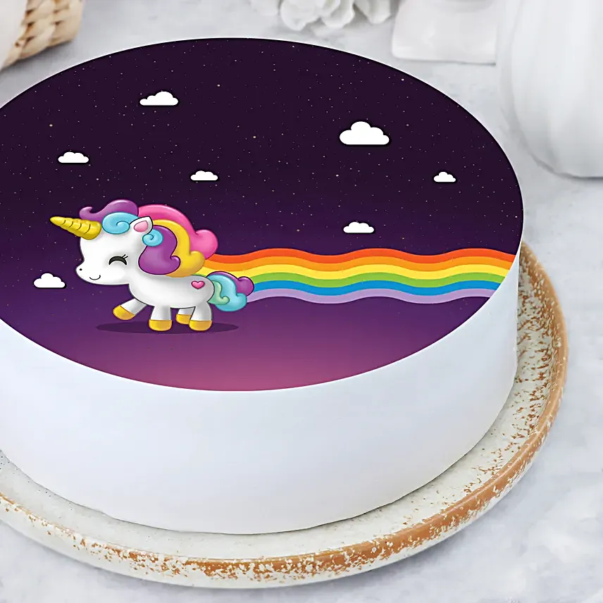 Rainbow Colour Unicorn Cake Online
