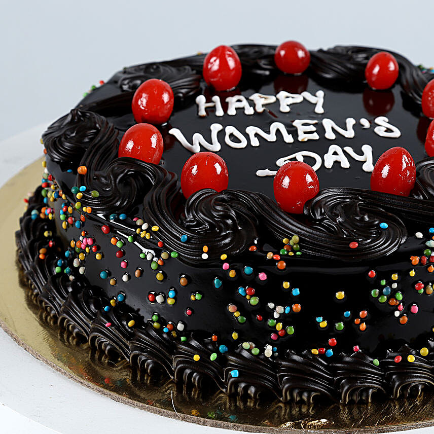 Happy Women s Day Truffle Cake Half Kg