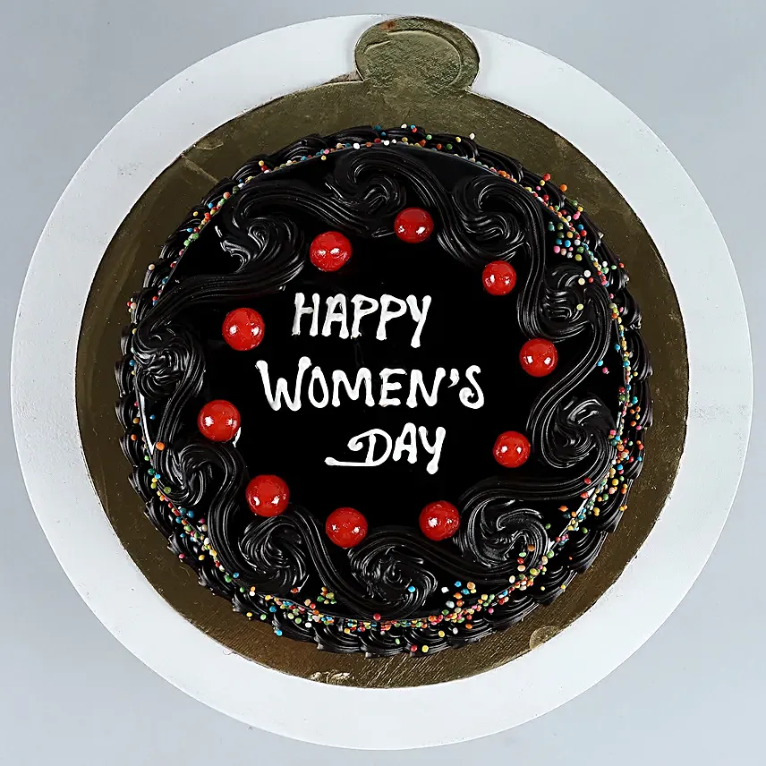Happy Women s Day Truffle Cake Half Kg