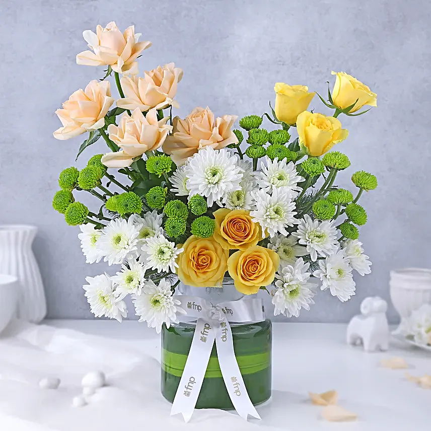 Harmony of Roses and Daisies