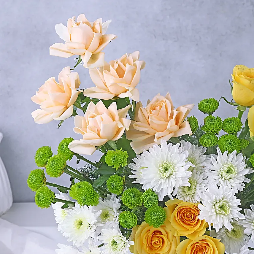 Harmony of Roses and Daisies