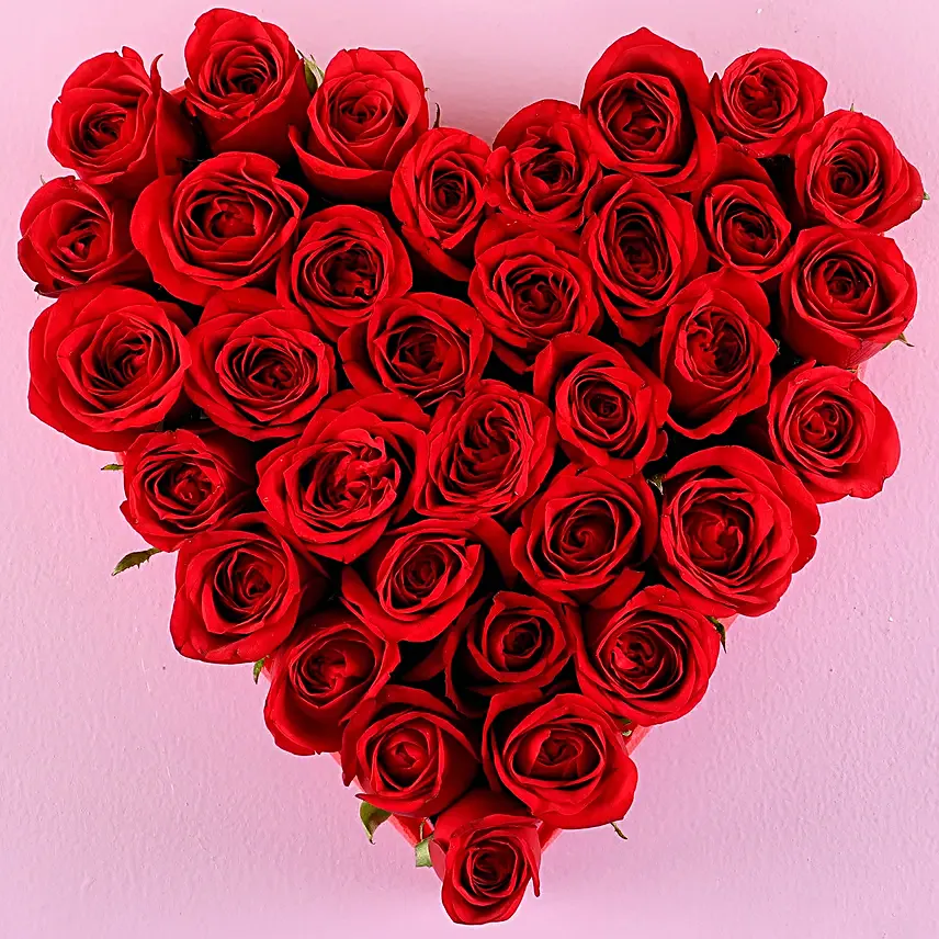 Red Roses Arrangement For Girlfriend